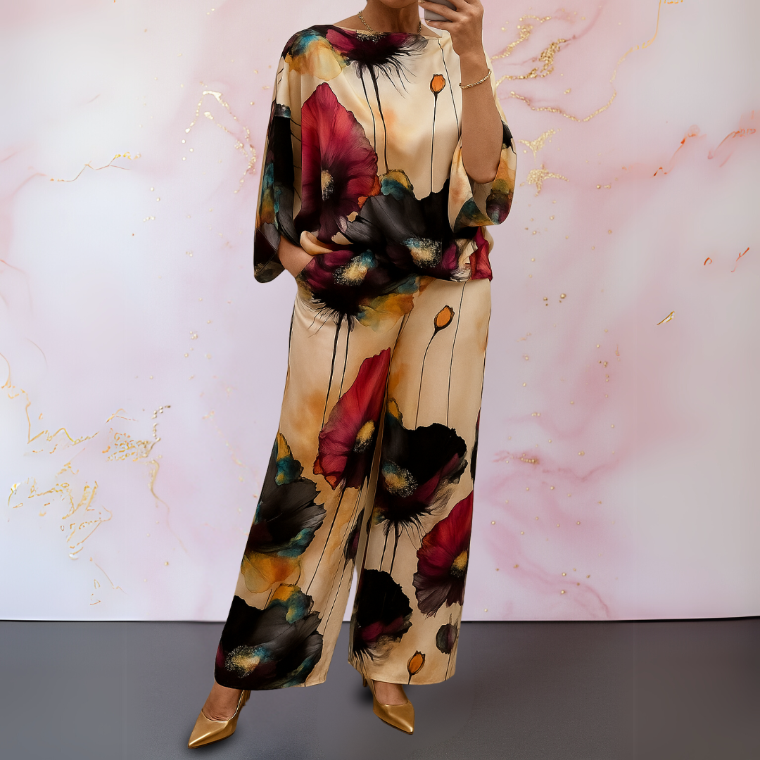 Moniek™ | Satin Two-Piece Women's Set